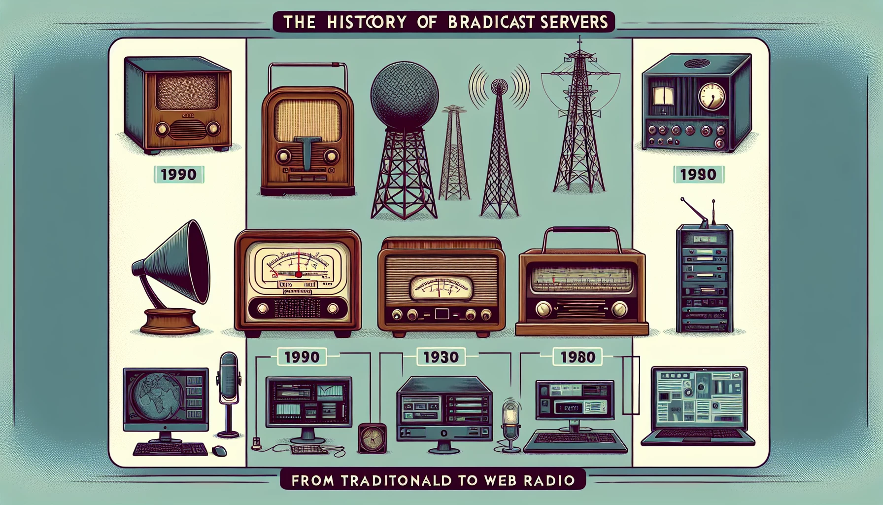 L'histoire des serveurs de diffusion: De la radio traditionnelle à la webradio
